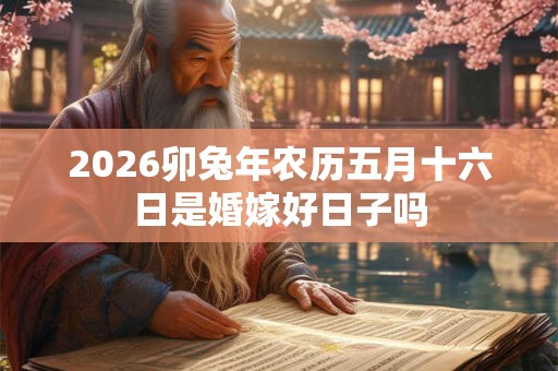 2026卯兔年农历五月十六日是婚嫁好日子吗 2026卯兔年农历五月十六日是婚嫁好日子吗