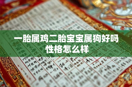 一胎属鸡二胎宝宝属狗好吗 性格怎么样 一胎属鸡二胎宝宝属狗好吗 性格怎么样