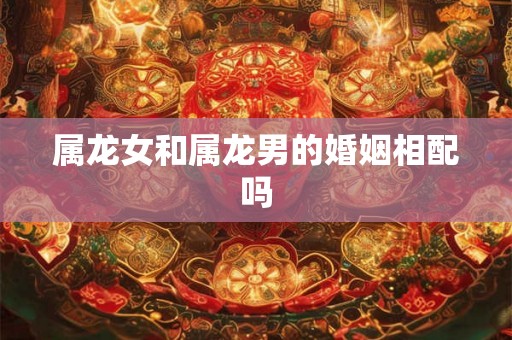 属龙女和属龙男的婚姻相配吗