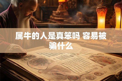 属牛的人是真笨吗 容易被骗什么