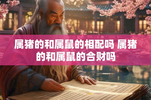 属猪的和属鼠的相配吗 属猪的和属鼠的合财吗 属猪的和属鼠的相配吗 属猪的和属鼠的合财吗