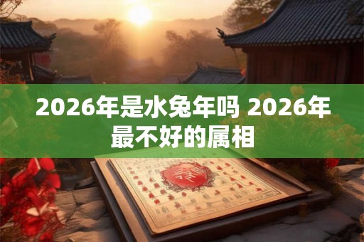 2026年是水兔年吗 2026年最不好的属相 2026年是水兔年吗 2026年最不好的属相