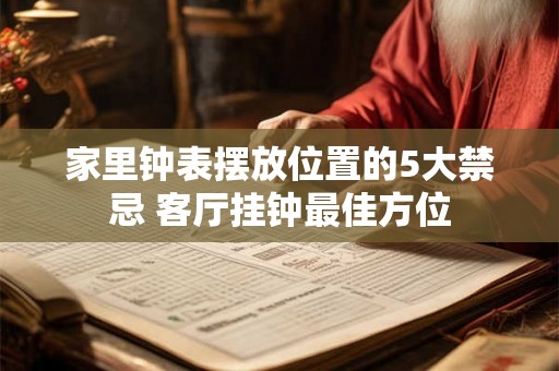家里钟表摆放位置的5大禁忌 客厅挂钟最佳方位 家里钟表摆放位置的5大禁忌 客厅挂钟最佳方位