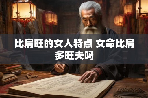 比肩旺的女人特点 女命比肩多旺夫吗 比肩旺的女人特点 女命比肩多旺夫吗