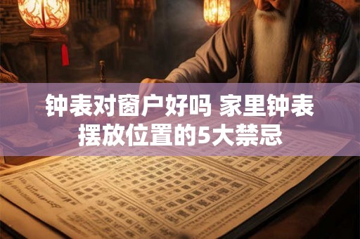 钟表对窗户好吗 家里钟表摆放位置的5大禁忌