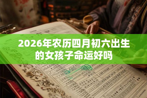 2026年农历四月初六出生的女孩子命运好吗 2026年农历四月初六出生的女孩子命运好吗