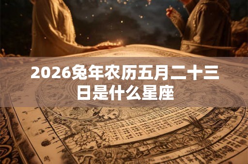 2026兔年农历五月二十三日是什么星座 2026兔年农历五月二十三日是什么星座