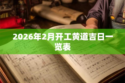 2026年2月开工黄道吉日一览表 2026年2月开工黄道吉日一览表