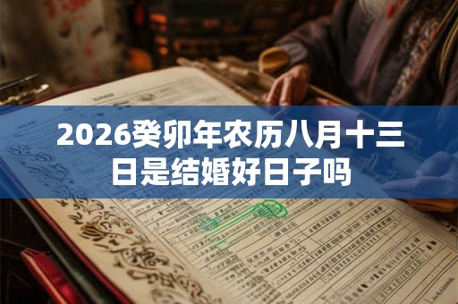 2026癸卯年农历八月十三日是结婚好日子吗 2026癸卯年农历八月十三日是结婚好日子吗