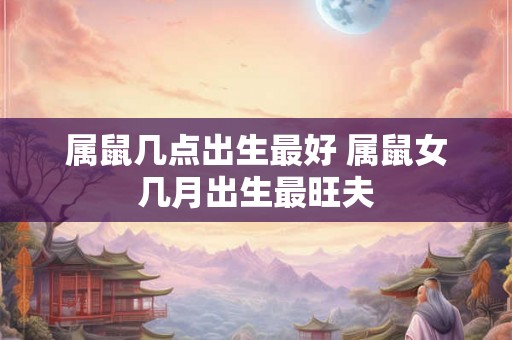 属鼠几点出生最好 属鼠女几月出生最旺夫