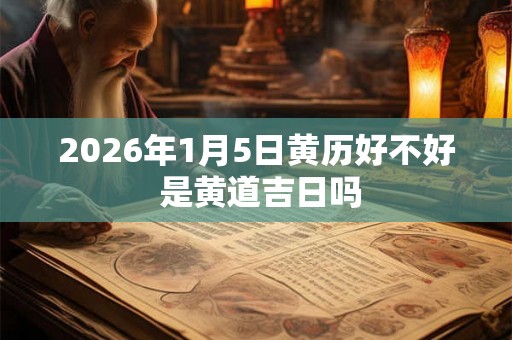 2026年1月5日黄历好不好 是黄道吉日吗 2026年1月5日黄历好不好 是黄道吉日吗