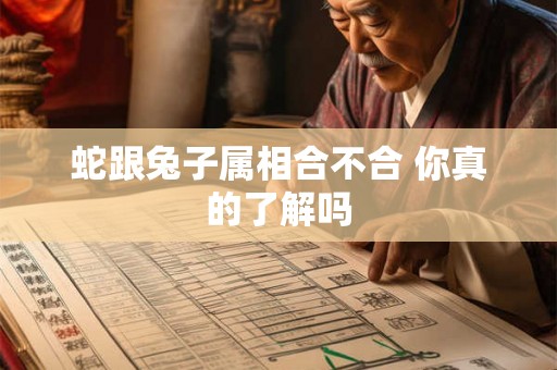 蛇跟兔子属相合不合 你真的了解吗