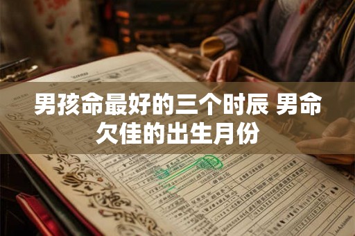 男孩命最好的三个时辰 男命欠佳的出生月份 男孩命最好的三个时辰 男命欠佳的出生月份