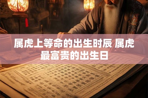 属虎上等命的出生时辰 属虎最富贵的出生日 属虎上等命的出生时辰 属虎最富贵的出生日