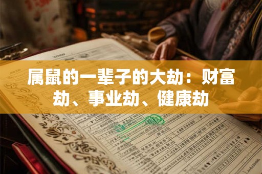 属鼠的一辈子的大劫:财富劫、事业劫、健康劫 属鼠的一辈子的大劫:财富劫、事业劫、健康劫
