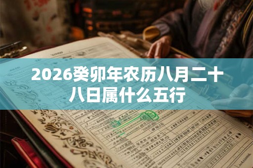 2026癸卯年农历八月二十八日属什么五行 2026癸卯年农历八月二十八日属什么五行