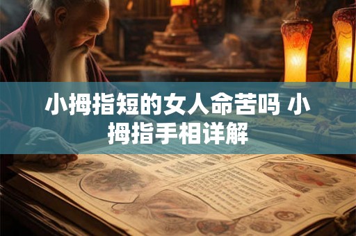 小拇指短的女人命苦吗 小拇指手相详解