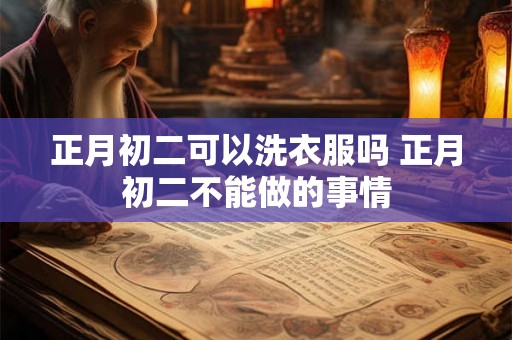 正月初二可以洗衣服吗 正月初二不能做的事情 正月初二可以洗衣服吗 正月初二不能做的事情
