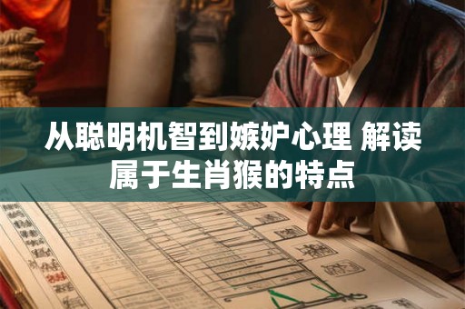 从聪明机智到嫉妒心理 解读属于生肖猴的特点