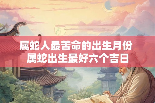 属蛇人最苦命的出生月份 属蛇出生最好六个吉日 属蛇人最苦命的出生月份 属蛇出生最好六个吉日