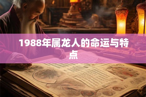 1988年属龙人的命运与特点 1988年属龙人的命运与特点