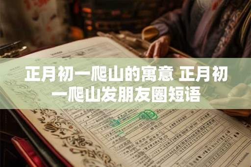 正月初一爬山的寓意 正月初一爬山发朋友圈短语 正月初一爬山的寓意 正月初一爬山发朋友圈短语