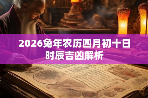 2026兔年农历四月初十日时辰吉凶解析 2026兔年农历四月初十日时辰吉凶解析