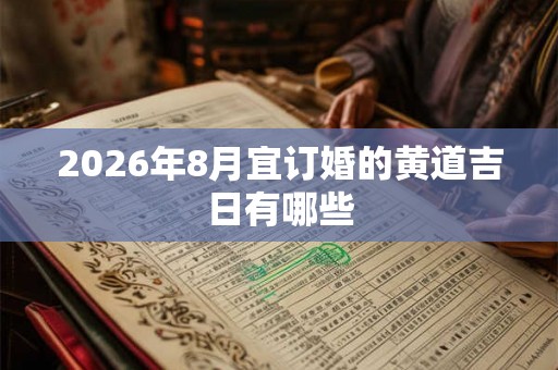2026年8月宜订婚的黄道吉日有哪些 2026年8月宜订婚的黄道吉日有哪些