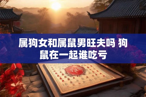 属狗女和属鼠男旺夫吗 狗鼠在一起谁吃亏 属狗女和属鼠男旺夫吗 狗鼠在一起谁吃亏