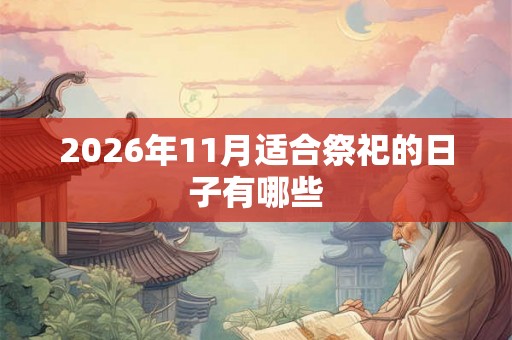 2026年11月适合祭祀的日子有哪些 2026年11月适合祭祀的日子有哪些