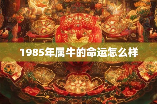 1985年属牛的命运怎么样