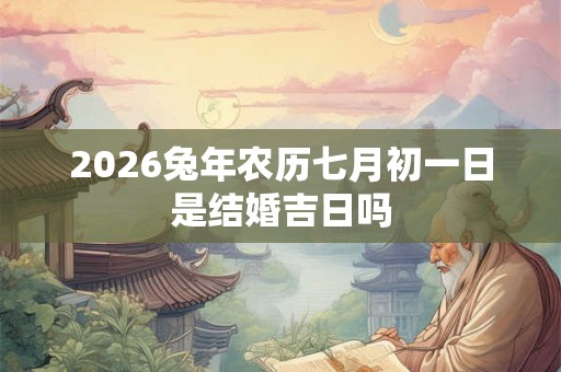 2026兔年农历七月初一日是结婚吉日吗 2026兔年农历七月初一日是结婚吉日吗
