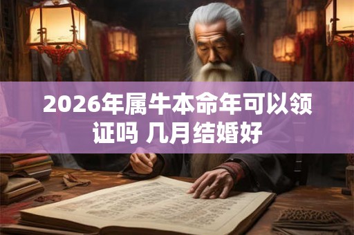 2026年属牛本命年可以领证吗 几月结婚好 2026年属牛本命年可以领证吗 几月结婚好