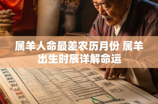 属羊人命最差农历月份 属羊出生时辰详解命运 属羊人命最差农历月份 属羊出生时辰详解命运