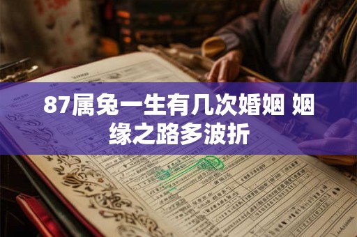 87属兔一生有几次婚姻 姻缘之路多波折 87属兔一生有几次婚姻 姻缘之路多波折