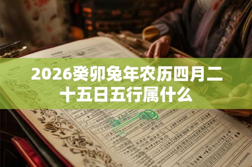 2026癸卯兔年农历四月二十五日五行属什么