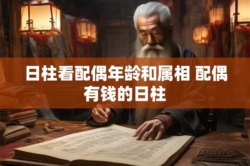 日柱看配偶年龄和属相 配偶有钱的日柱