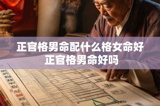 正官格男命配什么格女命好 正官格男命好吗 正官格男命配什么格女命好 正官格男命好吗