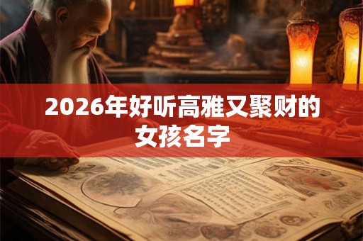 2026年好听高雅又聚财的女孩名字