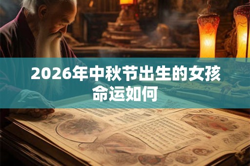 2026年中秋节出生的女孩命运如何 2026年中秋节出生的女孩命运如何