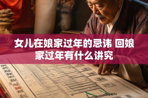 女儿在娘家过年的忌讳 回娘家过年有什么讲究