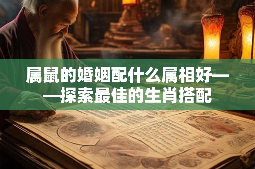 属鼠的婚姻配什么属相好——探索最佳的生肖搭配