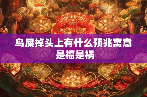 鸟屎掉头上有什么预兆寓意 是福是祸 鸟屎掉头上有什么预兆寓意 是福是祸