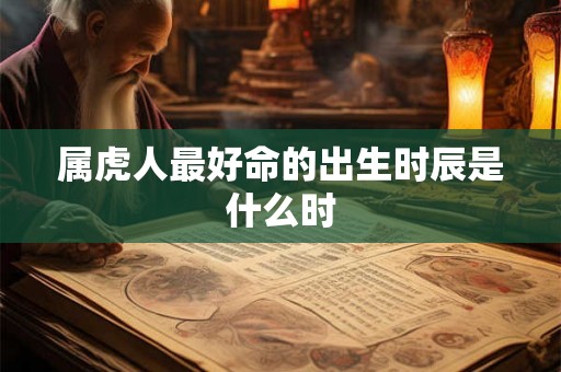 属虎人最好命的出生时辰是什么时