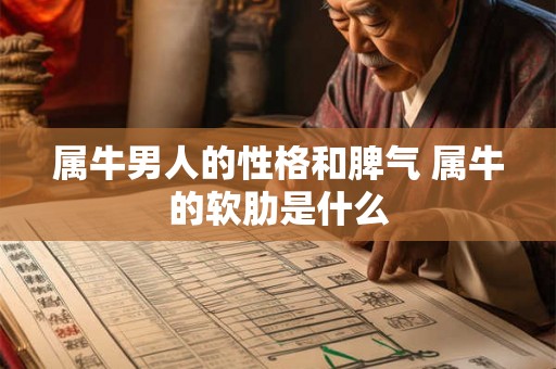 属牛男人的性格和脾气 属牛的软肋是什么 属牛男人的性格和脾气 属牛的软肋是什么