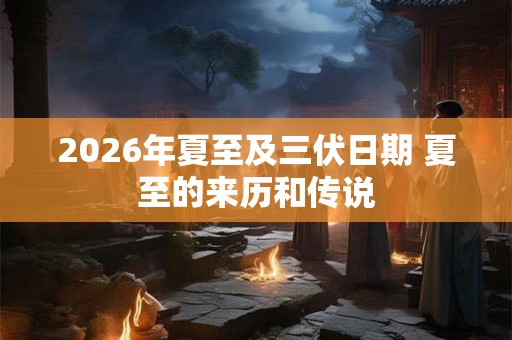 2026年夏至及三伏日期 夏至的来历和传说 2026年夏至及三伏日期 夏至的来历和传说