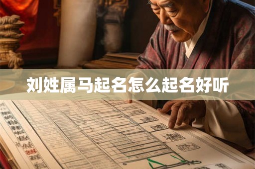 刘姓属马起名怎么起名好听 刘姓属马起名怎么起名好听