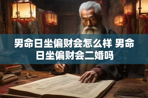 男命日坐偏财会怎么样 男命日坐偏财会二婚吗
