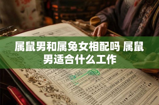 属鼠男和属兔女相配吗 属鼠男适合什么工作 属鼠男和属兔女相配吗 属鼠男适合什么工作