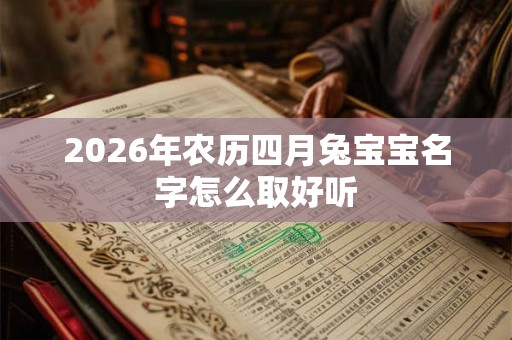 2026年农历四月兔宝宝名字怎么取好听